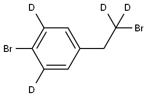 1-bromo-4-(2-bromoethyl-2,2-d2)benzene-2,6-d2 Struktur