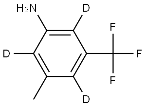 3-methyl-5-(trifluoromethyl)benzen-2,4,6-d3-amine Struktur