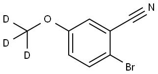 2-bromo-5-(methoxy-d3)benzonitrile Struktur