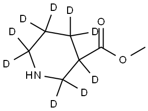 methyl piperidine-3-carboxylate-2,2,3,4,4,5,5,6,6-d9 Struktur