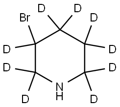 3-bromopiperidine-2,2,3,4,4,5,5,6,6-d9 Struktur