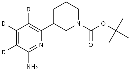 tert-butyl 3-(6-aminopyridin-2-yl-3,4,5-d3)piperidine-1-carboxylate Struktur