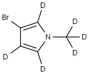 3-bromo-1-(methyl-d3)-1H-pyrrole-2,4,5-d3 Struktur