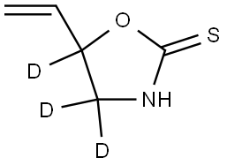 5-vinyloxazolidine-2-thione-4,4,5-d3 Struktur