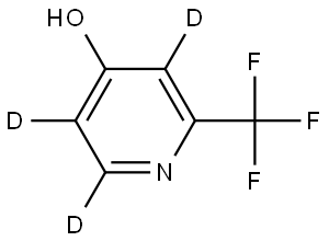 2-(trifluoromethyl)pyridin-3,5,6-d3-4-ol Struktur