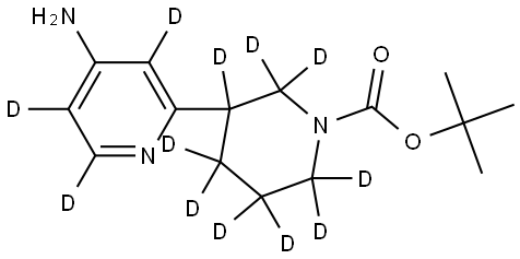 tert-butyl 3-(4-aminopyridin-2-yl-3,5,6-d3)piperidine-1-carboxylate-2,2,3,4,4,5,5,6,6-d9 Struktur