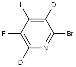 2-bromo-5-fluoro-4-iodopyridine-3,6-d2 Struktur