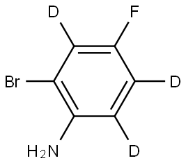 2-bromo-4-fluorobenzen-3,5,6-d3-amine Struktur