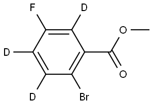 methyl 2-bromo-5-fluorobenzoate-3,4,6-d3 Struktur