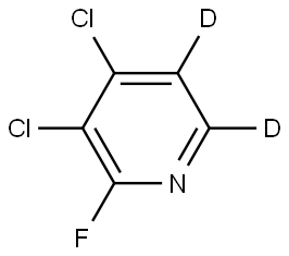 3,4-dichloro-2-fluoropyridine-5,6-d2 Struktur