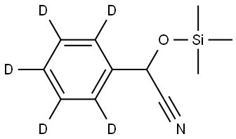 2-(phenyl-d5)-2-((trimethylsilyl)oxy)acetonitrile Struktur