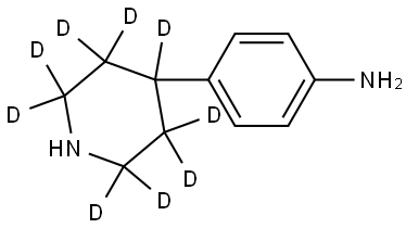 4-(piperidin-4-yl-2,2,3,3,4,5,5,6,6-d9)aniline Struktur