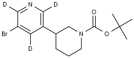 tert-butyl 3-(5-bromopyridin-3-yl-2,4,6-d3)piperidine-1-carboxylate|