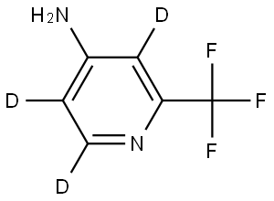 2-(trifluoromethyl)pyridin-3,5,6-d3-4-amine Struktur