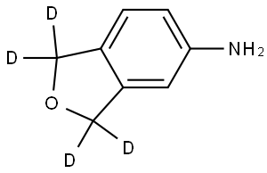 1,3-dihydroisobenzofuran-1,1,3,3-d4-5-amine Struktur