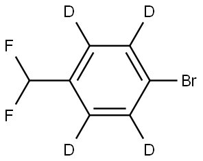 1-bromo-4-(difluoromethyl)benzene-2,3,5,6-d4 Struktur