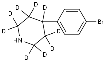 4-(4-bromophenyl)piperidine-2,2,3,3,4,5,5,6,6-d9 Struktur