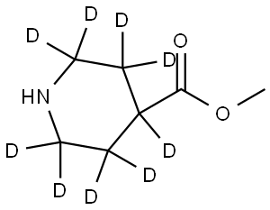 methyl piperidine-4-carboxylate-2,2,3,3,4,5,5,6,6-d9 Struktur