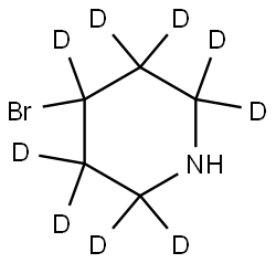 4-bromopiperidine-2,2,3,3,4,5,5,6,6-d9 Struktur