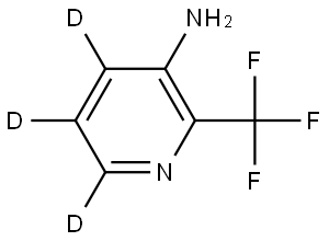 2-(trifluoromethyl)pyridin-4,5,6-d3-3-amine Struktur