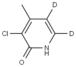 3-chloro-4-methylpyridin-5,6-d2-2-ol Struktur