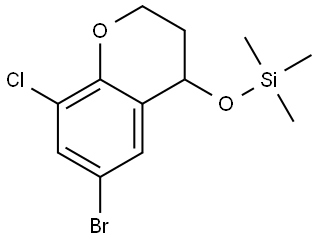 6-Bromo-8-chloro-3,4-dihydro-4-[(trimethylsilyl)oxy]-2H-1-benzopyran Struktur