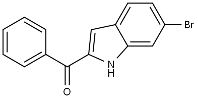 2-benzoyl-6-bromo-1H-indole Struktur