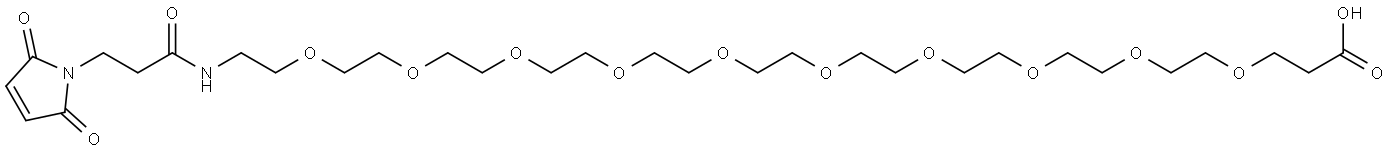 Mal-amido-PEG10-acid Struktur