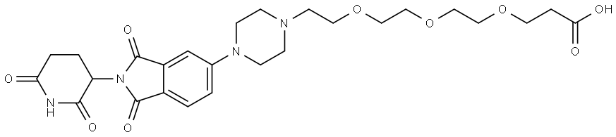 Thalidomide-Piperazine-PEG3-COOH Struktur