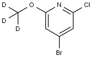 4-bromo-2-chloro-6-(methoxy-d3)pyridine Struktur