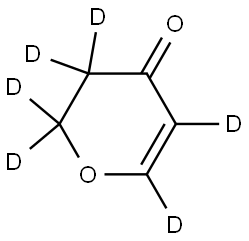 2,3-dihydro-4H-pyran-4-one-2,2,3,3,5,6-d6 Struktur