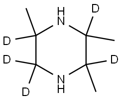 2,3,5-trimethylpiperazine-2,3,5,6,6-d5 Struktur