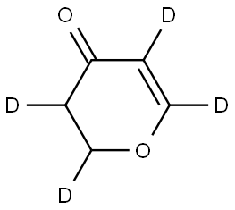 2,3-dihydro-4H-pyran-4-one-2,3,5,6-d4 Struktur