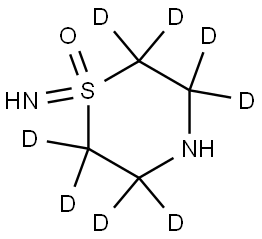 1-imino-thiomorpholine 1-oxide-2,2,3,3,5,5,6,6-d8 Struktur