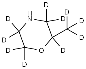 2-(methyl-d3)morpholine-2,3,3,5,5,6,6-d7 Struktur