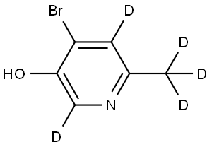 4-bromo-6-(methyl-d3)pyridin-2,5-d2-3-ol Struktur