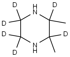 2,3-dimethylpiperazine-2,3,5,5,6,6-d6 Struktur