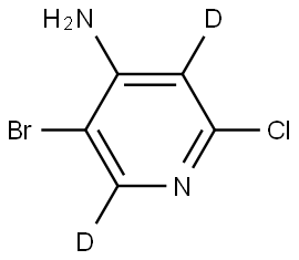 5-bromo-2-chloropyridin-3,6-d2-4-amine Struktur