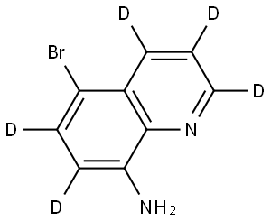 5-bromoquinolin-2,3,4,6,7-d5-8-amine Struktur