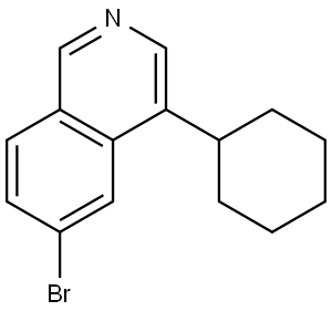 6-bromo-4-cyclohexylisoquinoline Struktur