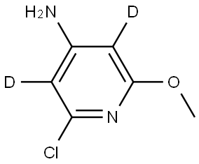 2-chloro-6-methoxypyridin-3,5-d2-4-amine Struktur