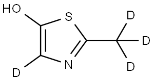 2-(methyl-d3)thiazol-4-d-5-ol Struktur