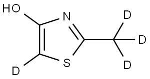 2-(methyl-d3)thiazol-5-d-4-ol Struktur