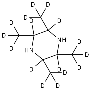 2,3,5,6-tetrakis(methyl-d3)piperazine-2,3,5,6-d4 Struktur