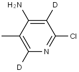 2-chloro-5-methylpyridin-3,6-d2-4-amine Struktur