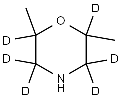 2,6-dimethylmorpholine-2,3,3,5,5,6-d6 Struktur