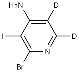 2-bromo-3-iodopyridin-5,6-d2-4-amine Struktur