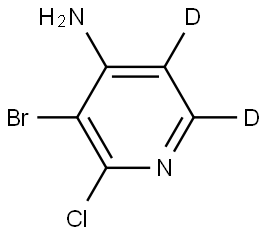 3-bromo-2-chloropyridin-5,6-d2-4-amine Struktur