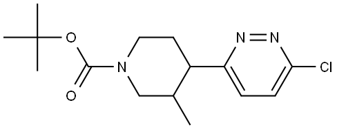 tert-butyl 4-(6-chloropyridazin-3-yl)-3-methylpiperidine-1-carboxylate Struktur