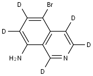 5-bromoisoquinolin-1,3,4,6,7-d5-8-amine Struktur